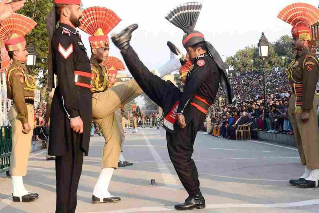 Beating Retreat Ceremony at Wagah Border